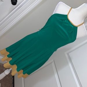 Green and Gold Dress